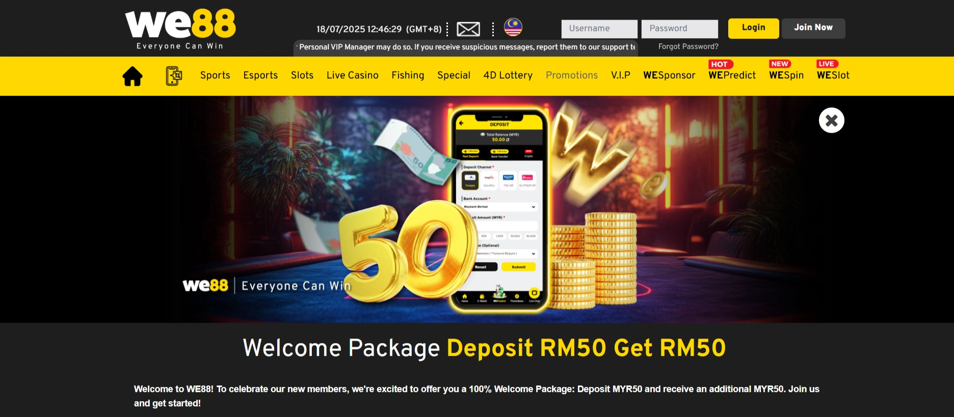 Welcome Bonus for New Players on WE 88 Slot Online Welcome Bonus for New Players on WE 88 Slot